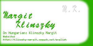 margit klinszky business card